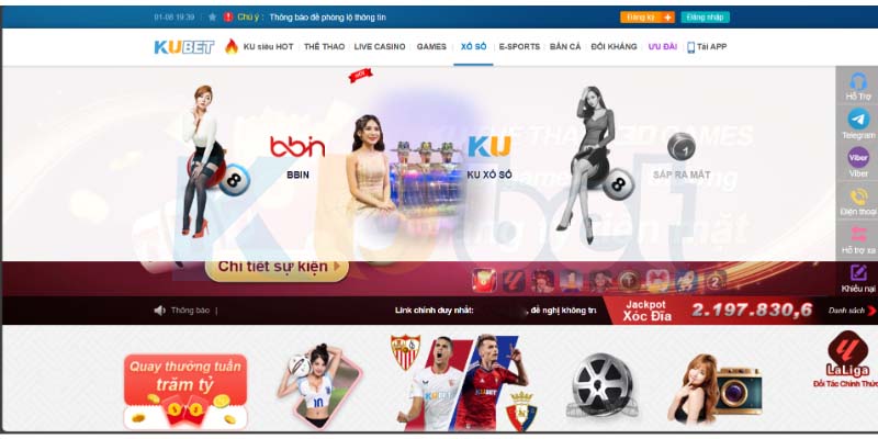 Xổ số Kubet hấp dẫn nhất